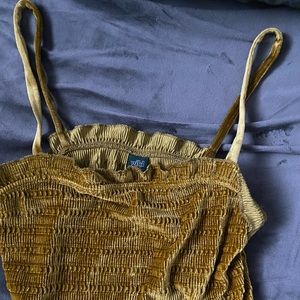 Wild Fable Tank Top, Velvety feel- Gold